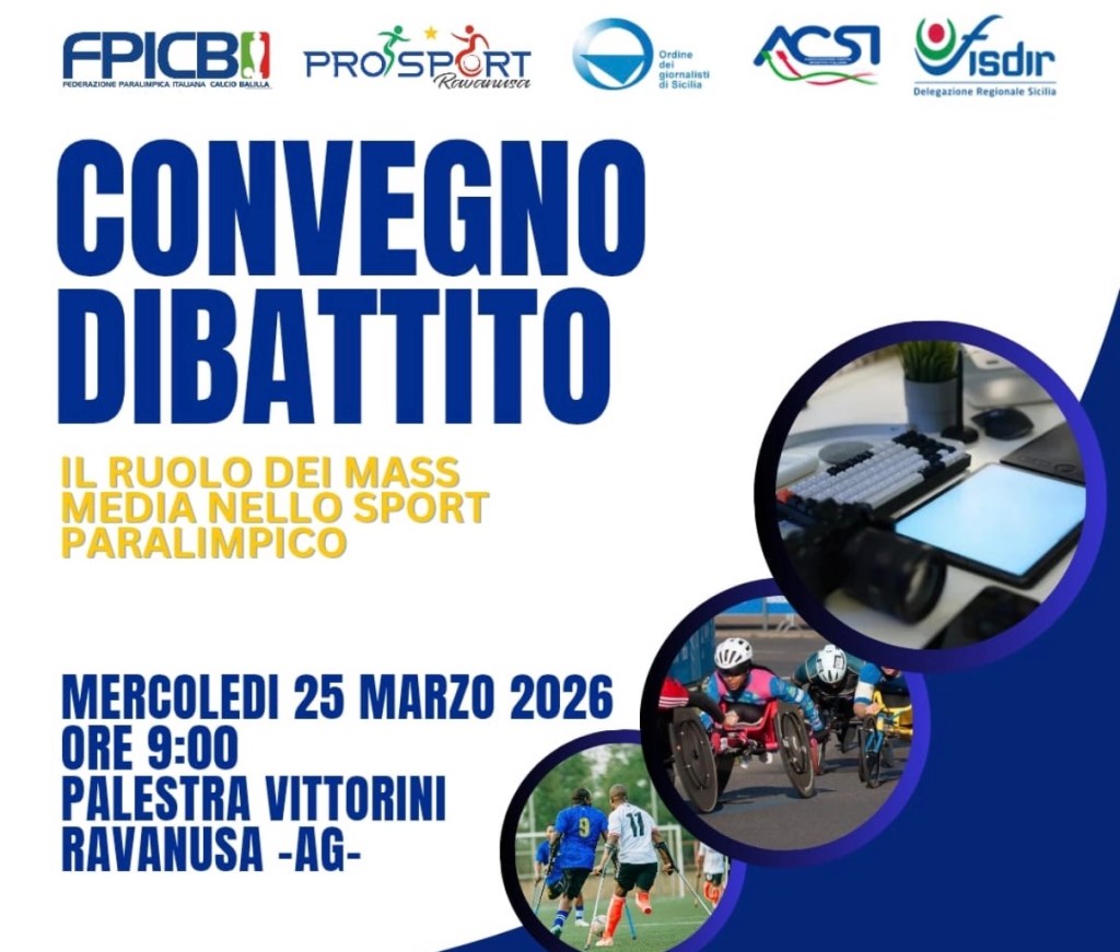 Scopri di più sull'articolo Ravanusa ospita il convegno-dibattito sul ruolo dei mass media nello sport paralimpico