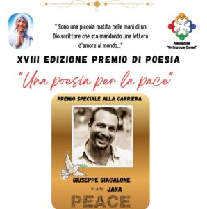 Scopri di più sull'articolo Racalmuto domani la Cerimonia della XVIII edizione del Premio “Una Poesia per la Pace”