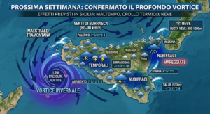 Scopri di più sull'articolo Sicilia, meteo: Settimana Santa fredda e perturbata