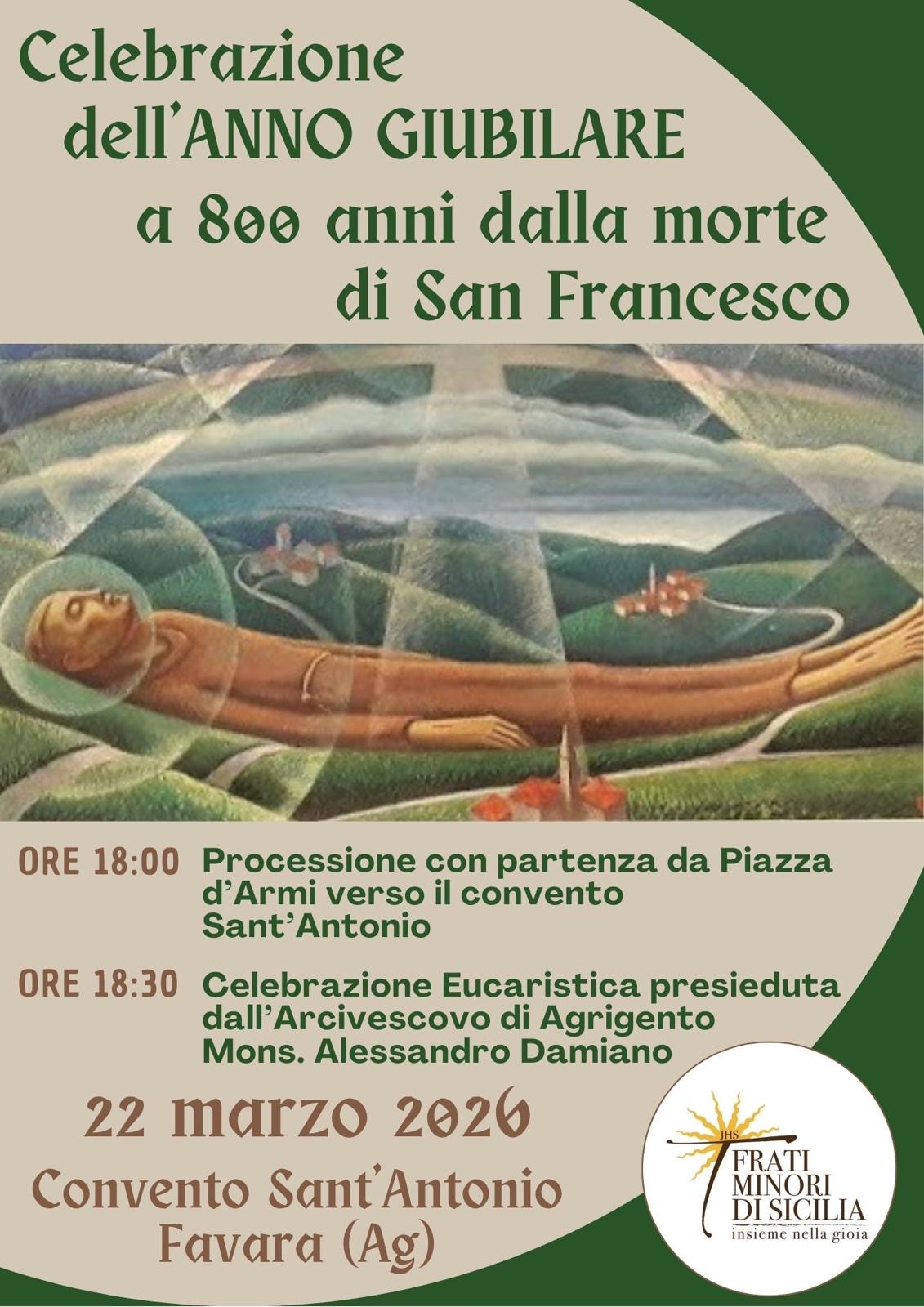 Scopri di più sull'articolo Favara in festa per San Francesco: 800 anni di eredità spirituale