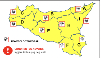 Al momento stai visualizzando Domani ad Agrigento scatta l’allerta gialla per il maltempo