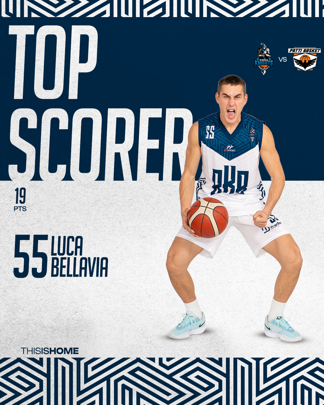 Al momento stai visualizzando Luca Bellavia guida i Knights Ribera verso la vittoria in gara-1 di semifinale