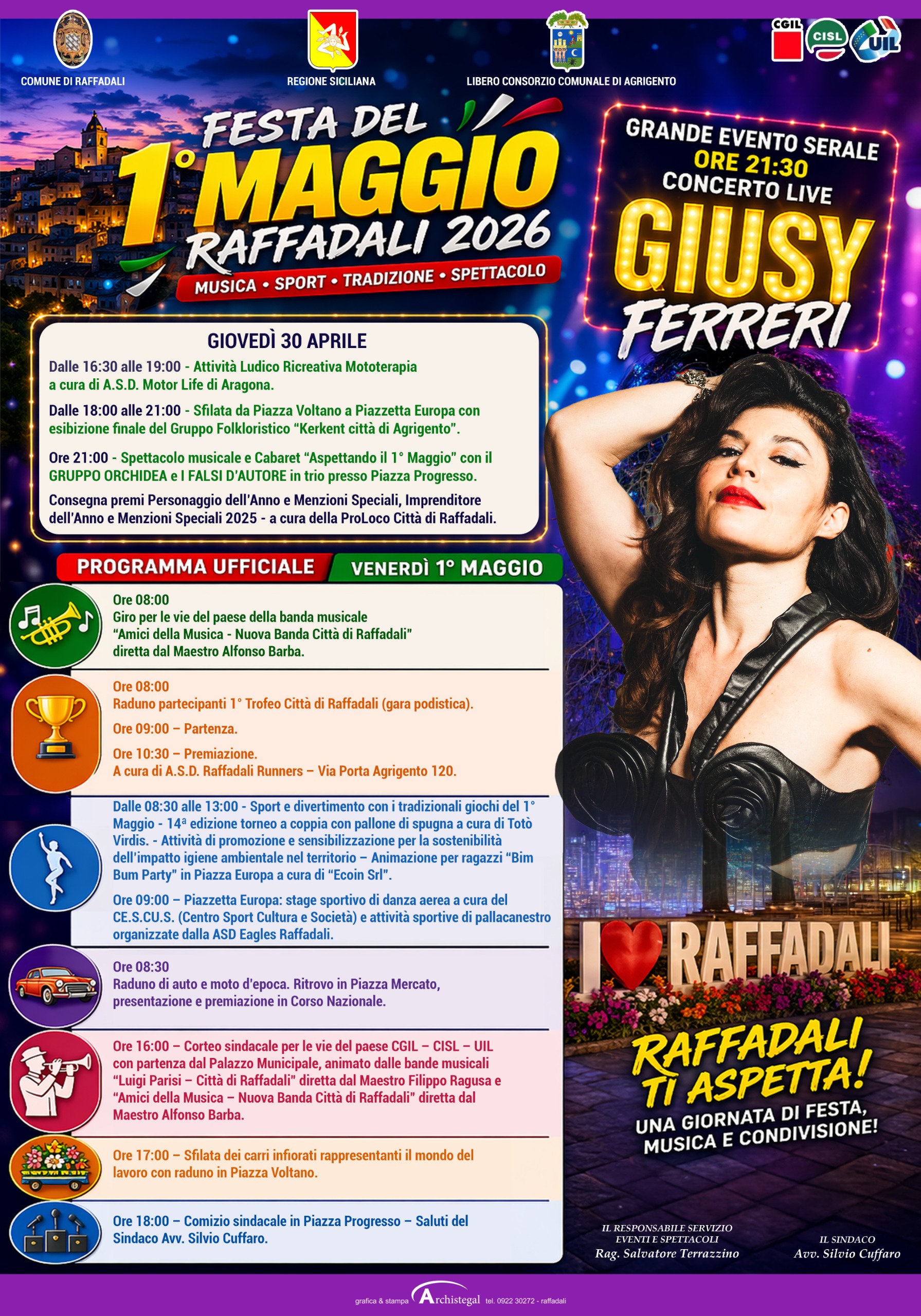 Al momento stai visualizzando Raffadali festeggia il 1° Maggio con sport, musica e tradizioni locali