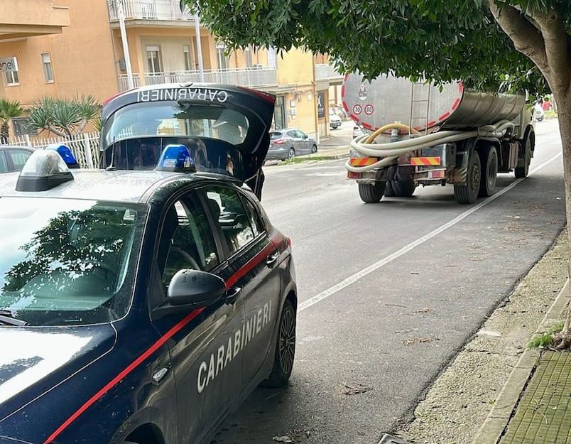 Al momento stai visualizzando Sanzioni per un autobottista abusivo a Canicattì: il controllo continua
