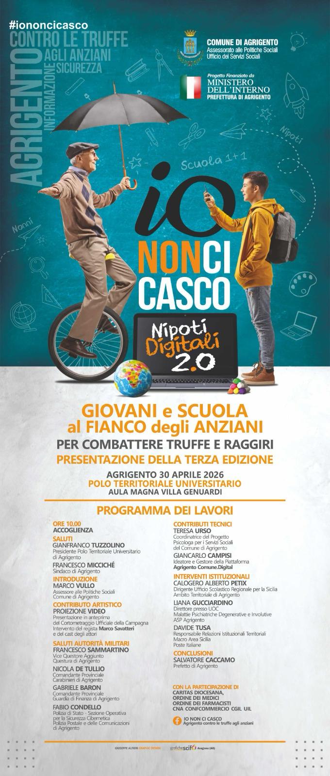 Al momento stai visualizzando Lanciata la terza edizione della campagna “Io non ci casco: Nipoti digitali 2.0”