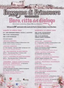Scopri di più sull'articolo Rassegna di Primavera a Naro: il 18 e 19 aprile si celebra il dialogo cittadino