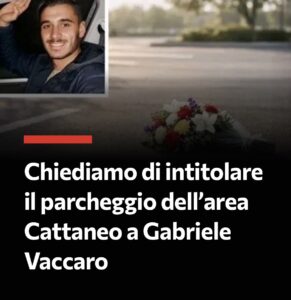 Scopri di più sull'articolo Intitolare il parcheggio di area Cattaneo a Gabriele: la raccolta firme parte!