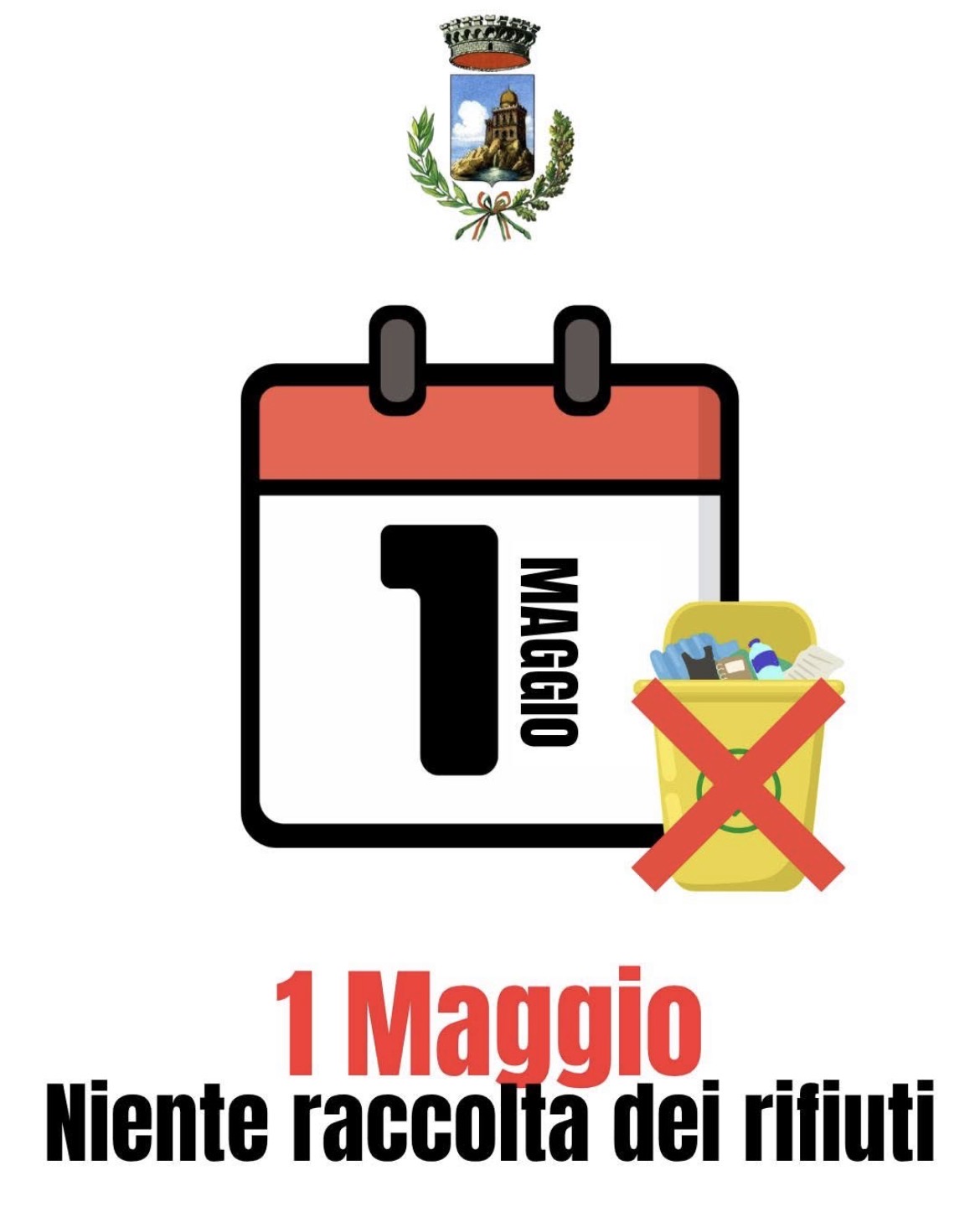 Al momento stai visualizzando Raccolta rifiuti sospesa domani, 1 Maggio: ecco cosa sapere