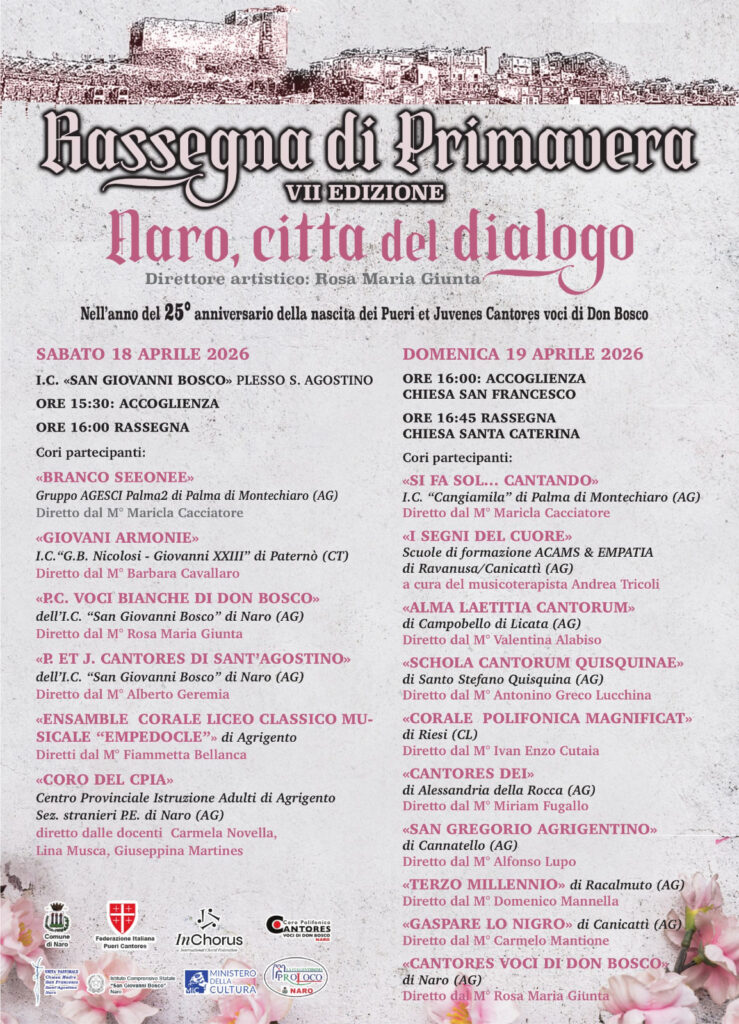 Al momento stai visualizzando Rassegna di cori polifonici nel weekend: un evento imperdibile a Naro