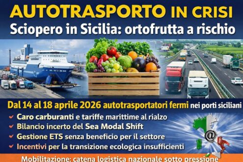 Al momento stai visualizzando Sicilia paralizzata: il Comitato Trasportatori protesta per l’aumento dei costi di imbarco