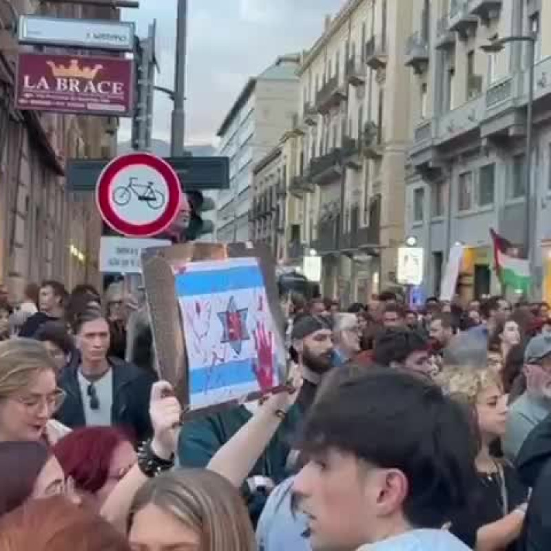 Al momento stai visualizzando Sette persone indagate dopo le manifestazioni per Gaza a Palermo
