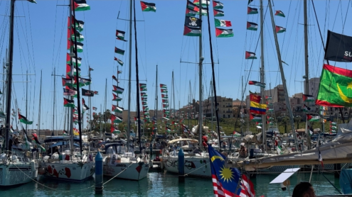 Al momento stai visualizzando Flotilla in partenza da Augusta per Gaza con aiuti e professionisti a bordo