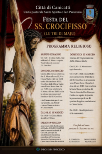 Scopri di più sull'articolo Canicattì si prepara alla Festa del SS. Crocifisso: ecco il programma 2026