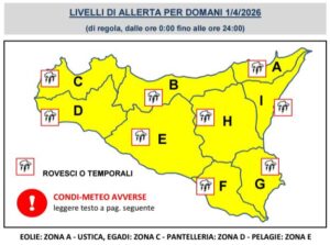 Scopri di più sull'articolo Allerta Gialla della Protezione Civile valida fino alla mezzanotte di oggi