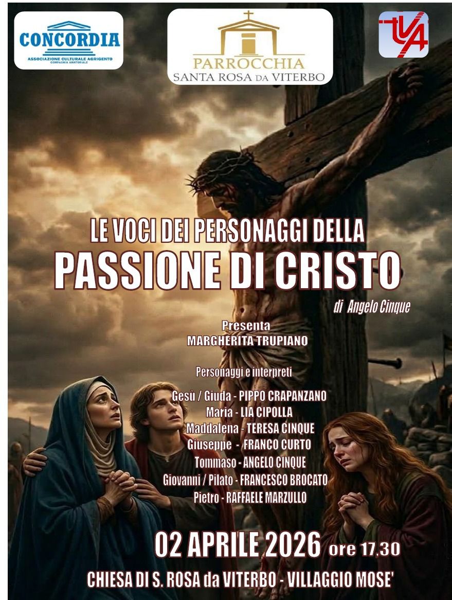 Al momento stai visualizzando Giovedì Santo: “Le voci della passione di Cristo” in scena con Concordia