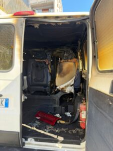 Scopri di più sull'articolo Furgoncino del C.I.R.S. in fiamme: colpita un’attività solidale per i fragili
