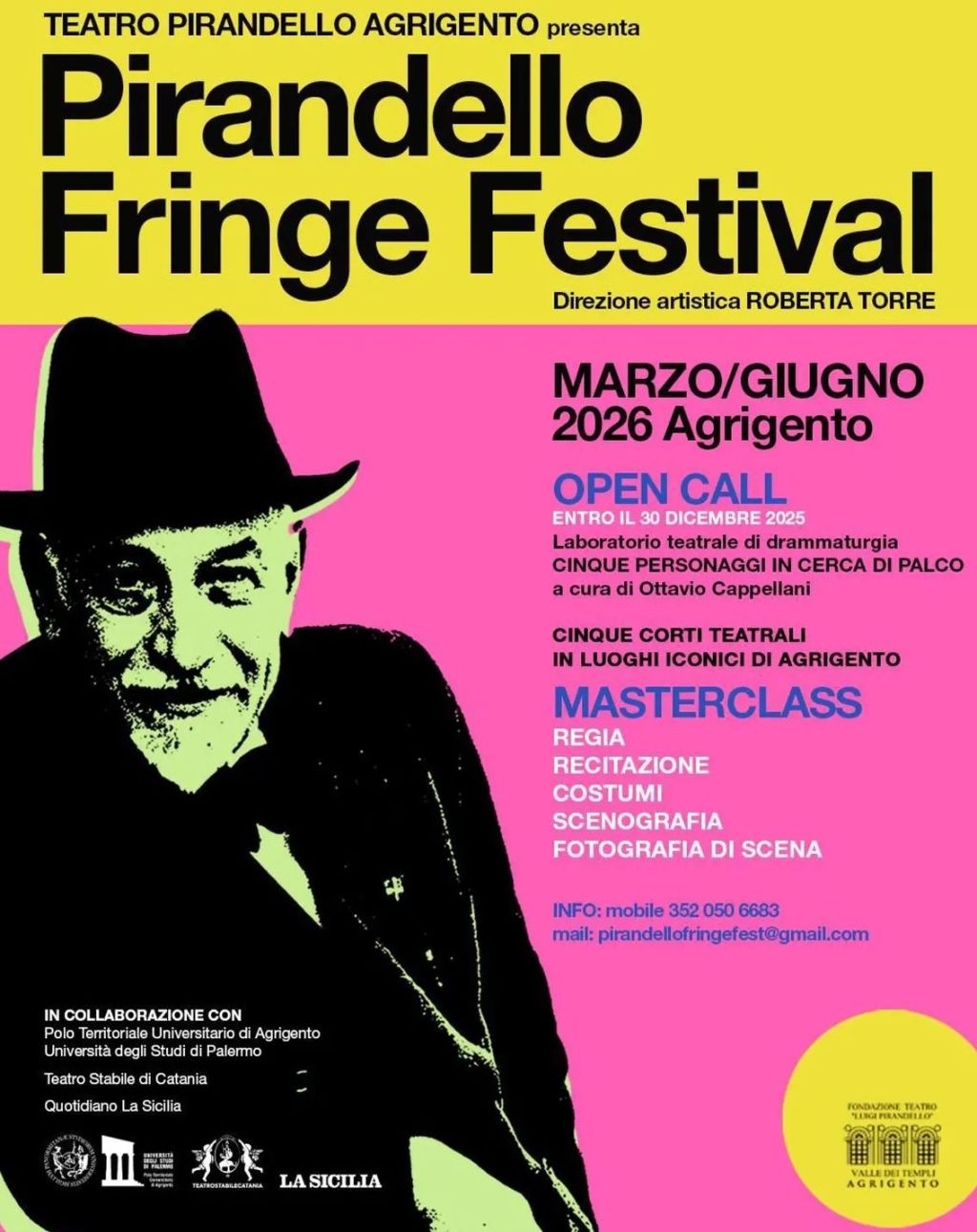 Al momento stai visualizzando Cinque novelle pronte a conquistare il palco al “Pirandello Fringe Festival