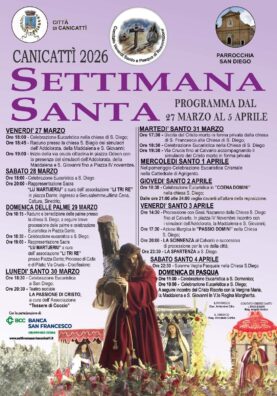 Al momento stai visualizzando Canicattì si prepara per una Settimana Santa indimenticabile nel 2026