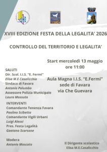 Scopri di più sull'articolo Controllo del territorio e legalità: l’I.I.S.S. “E. Fermi” di Favara in prima linea