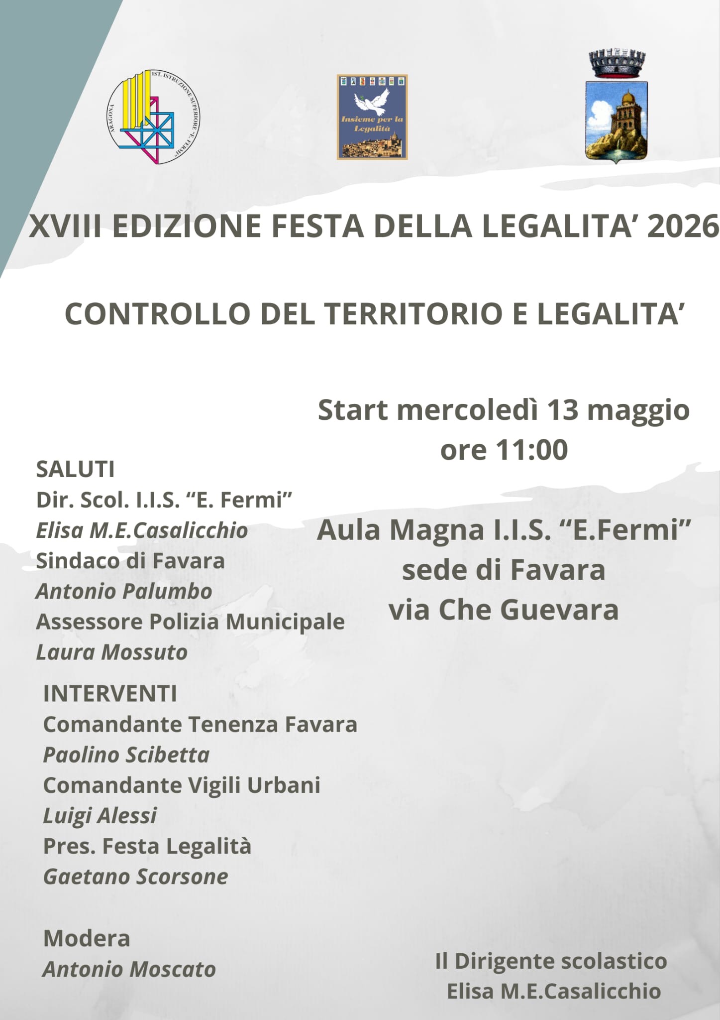 Al momento stai visualizzando Controllo del territorio e legalità: l’I.I.S.S. “E. Fermi” di Favara in prima linea