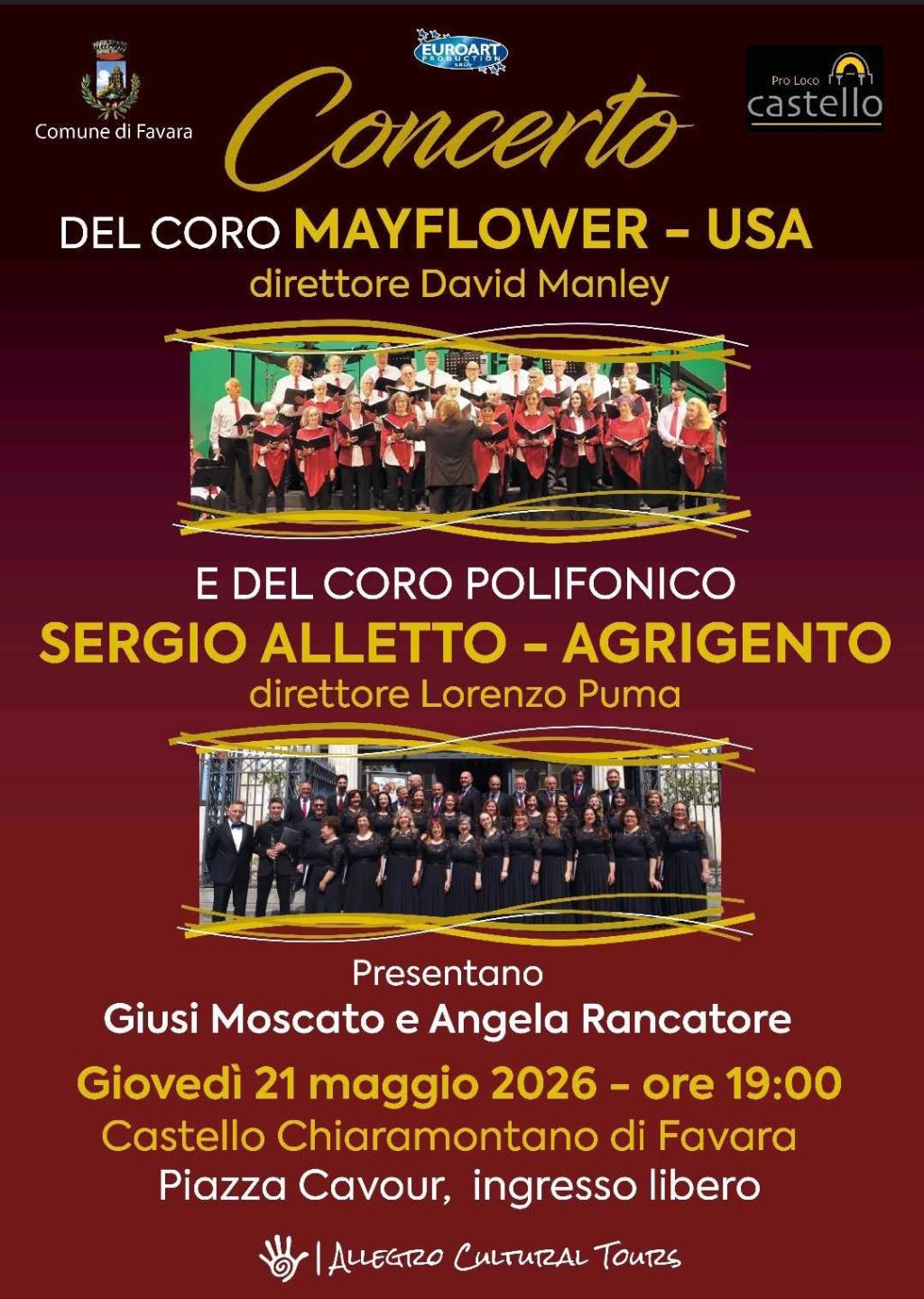 Scopri di più sull'articolo Incontro musicale tra il Coro Americano “Mayflower” e il Coro di Agrigento