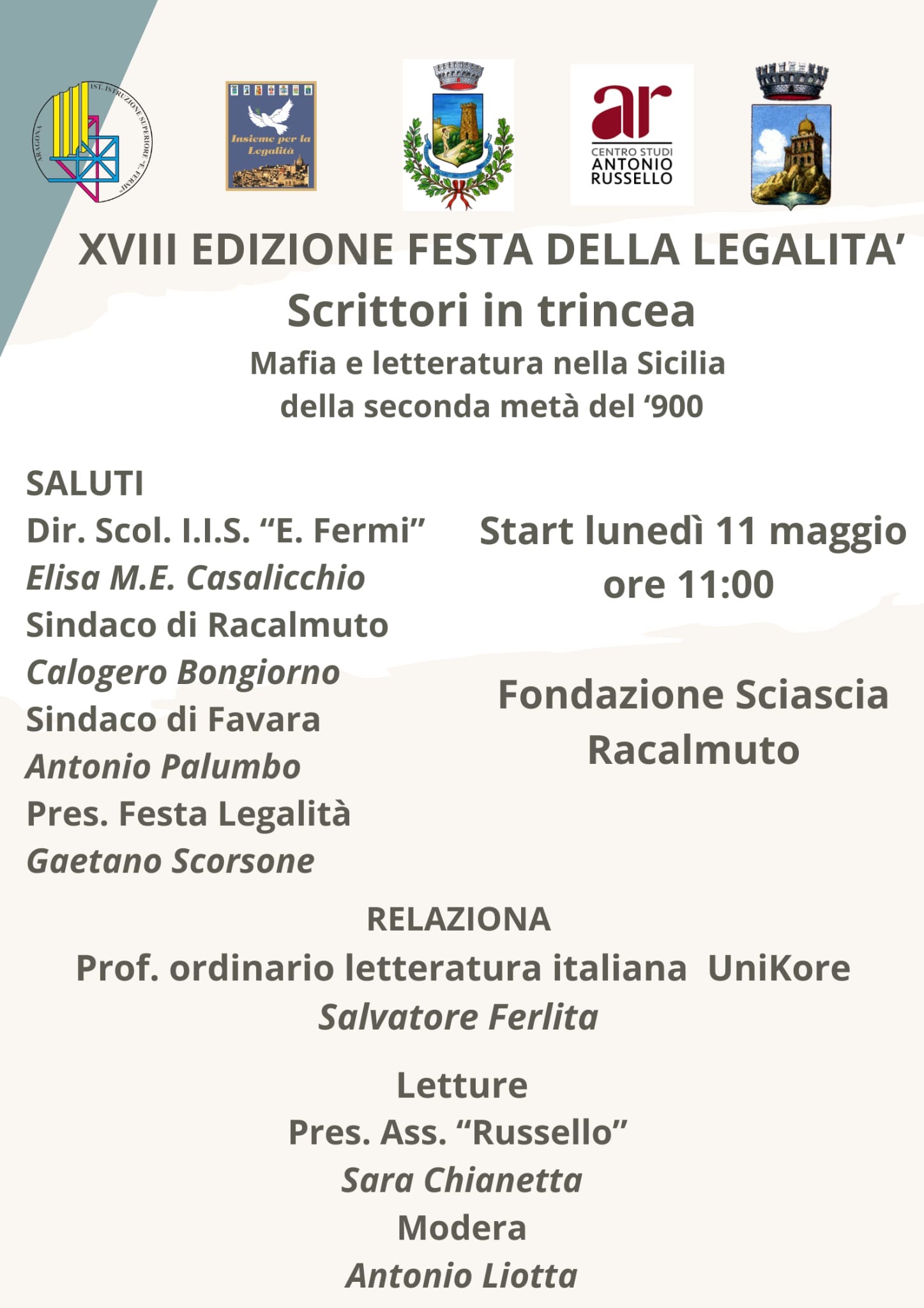 Al momento stai visualizzando La “Festa della legalità” di Racalmuto: la letteratura siciliana in primo piano
