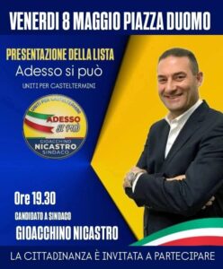 Scopri di più sull'articolo Nicastro svela la lista di supporto per le amministrative a Casteltermini