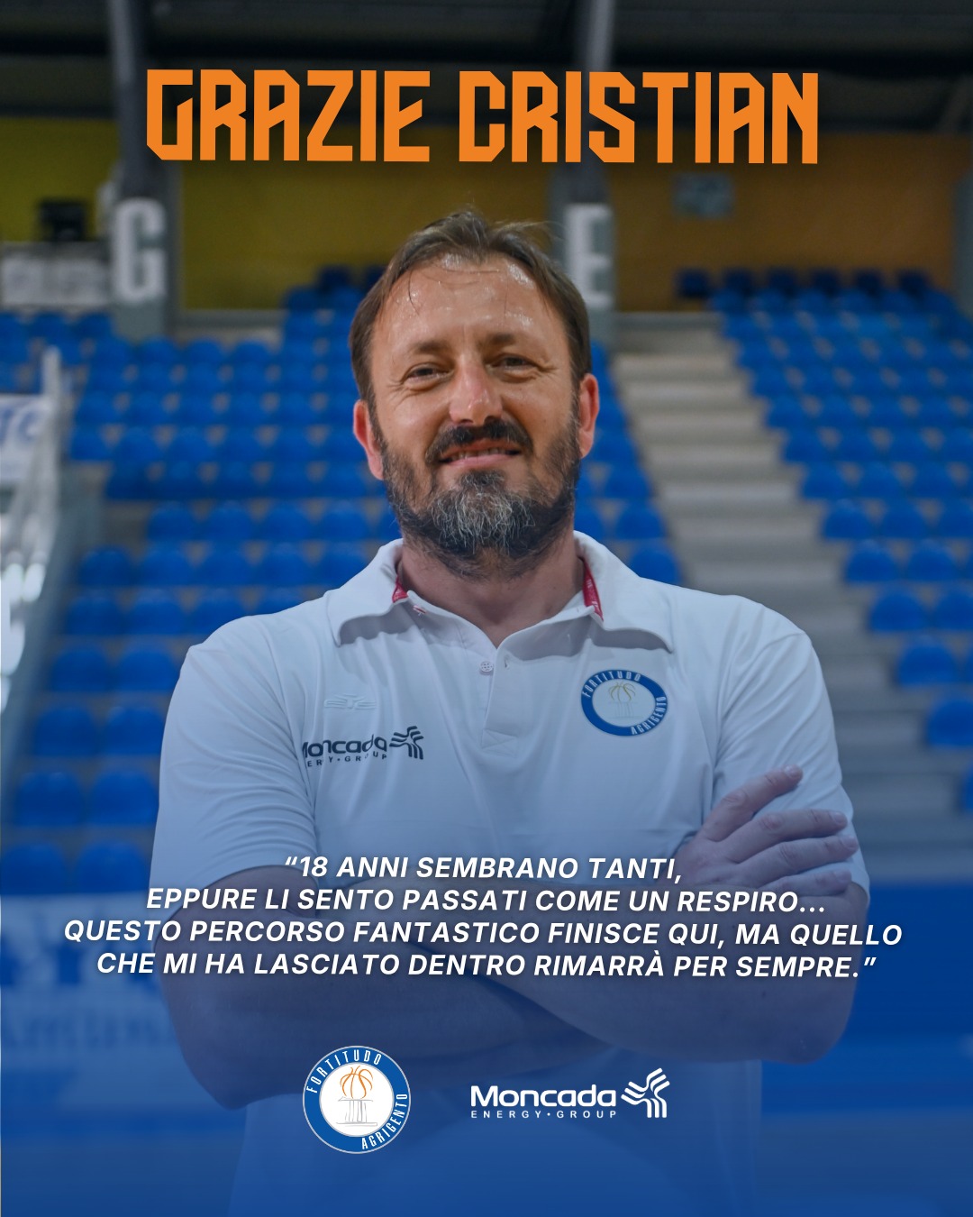 Al momento stai visualizzando Fortitudo Agrigento e Cristian Mayer: fine di un’importante collaborazione