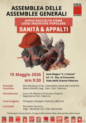 Al momento stai visualizzando Campagna Cgil Palermo: raccolta firme per nuove leggi su Sanità e Appalti