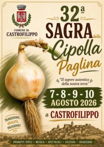 Scopri di più sull'articolo Dal 7 al 10 agosto Castrofilippo celebra la Sagra della Cipolla con il sindaco Baio