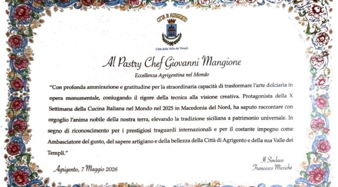 Al momento stai visualizzando Il pastry chef agrigentino Giovanni Mangione conquista Skopje e il mondo