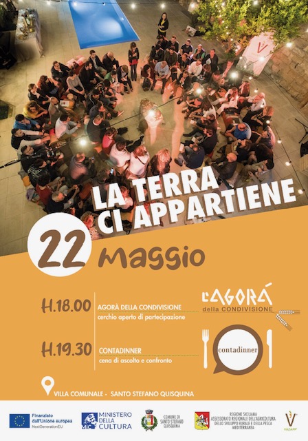Scopri di più sull'articolo Santo Stefano Quisquina si prepara a vivere l’Agorà della Condivisione e la Contadinner il 22 maggio