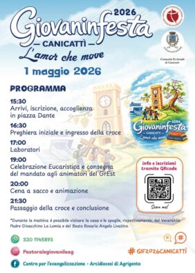 Al momento stai visualizzando Canicattì si prepara a “Giovaninfesta 2026” con “L’amor che move”