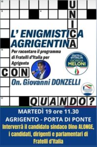 Scopri di più sull'articolo Fratelli d’Italia si riuniscono per discutere le sfide di Agrigento