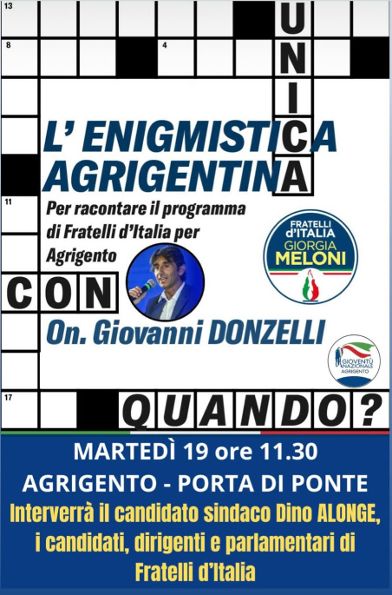Scopri di più sull'articolo Fratelli d’Italia si riuniscono per discutere le sfide di Agrigento