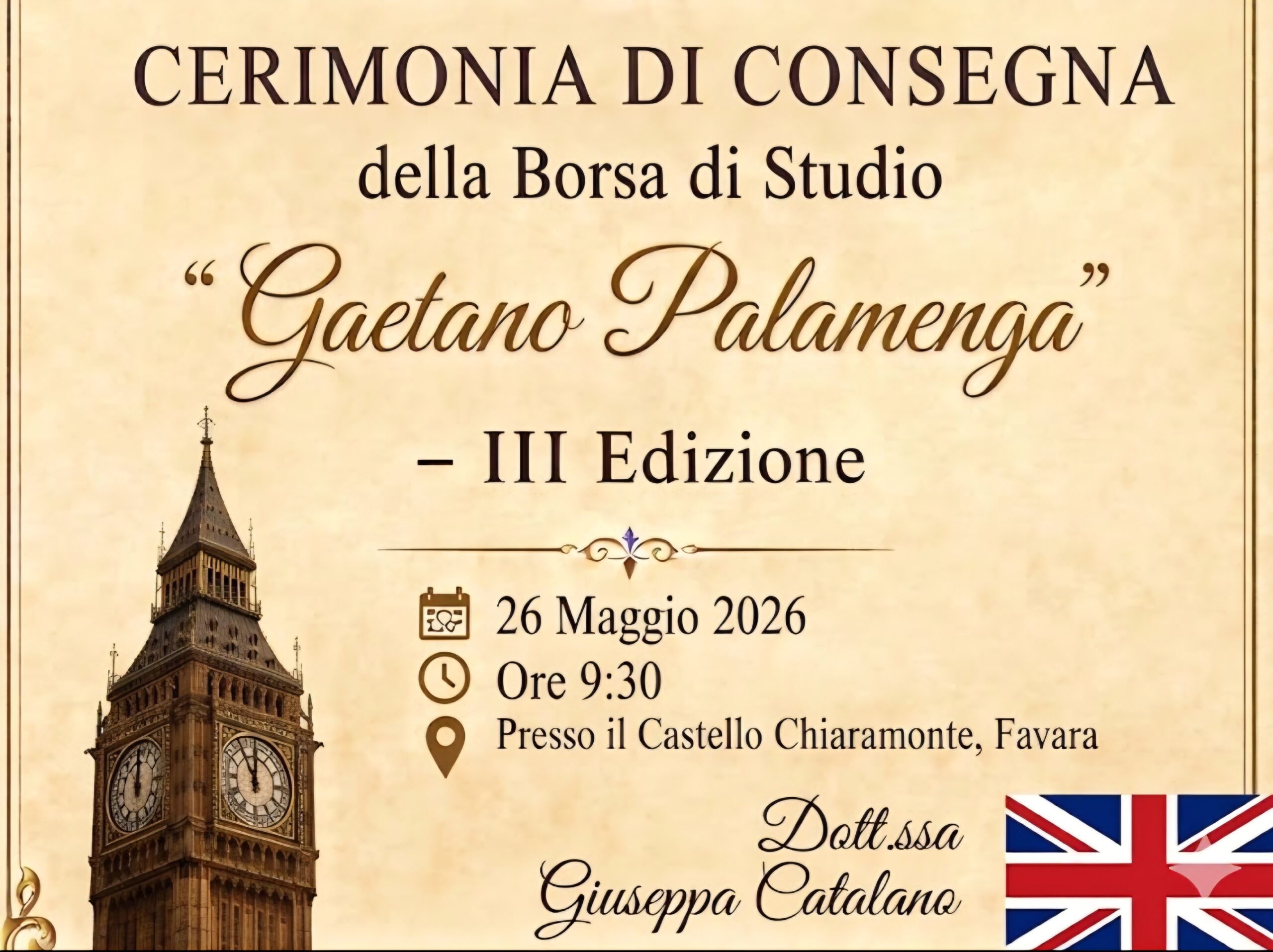 Al momento stai visualizzando Martedì 26 maggio a Favara si assegna la Borsa di Studio “Gaetano Palamenga”