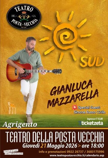 Al momento stai visualizzando Gianluca Mazzarella in scena domani al Teatro “Posta Vecchia” di Agrigento