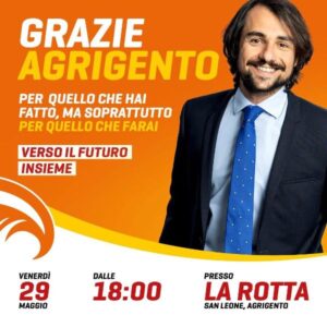 Scopri di più sull'articolo Ballottaggio ad Agrigento: oggi Sodano incontra i cittadini a “La Rotta”