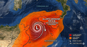 Scopri di più sull'articolo Allerta meteo in Sicilia per il weekend del 16-17 maggio