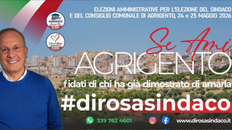 Al momento stai visualizzando Di Rosa lancia un appello agli indecisi: “Insieme per cambiare Agrigento