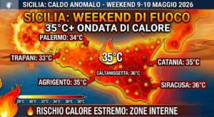Scopri di più sull'articolo Sicilia: Weekend estivo in arrivo con temperature fino a 35°C