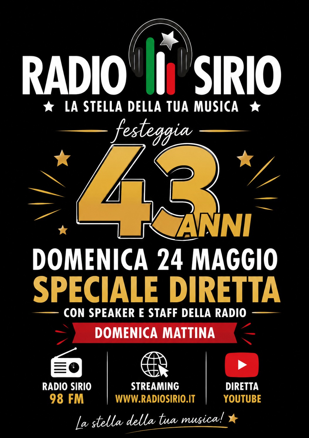 Al momento stai visualizzando Radio Sirio festeggia 43 anni: un legame indissolubile con Canicattì