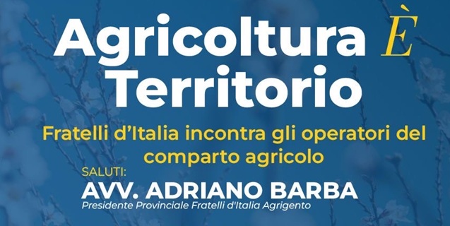 Al momento stai visualizzando Fratelli d’Italia dialoga con il settore agricolo: focus su agricoltura e territorio