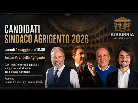 Scopri di più sull'articolo Confronto acceso tra i candidati a Sindaco di Agrigento | Bibirria al Teatro Pirandello