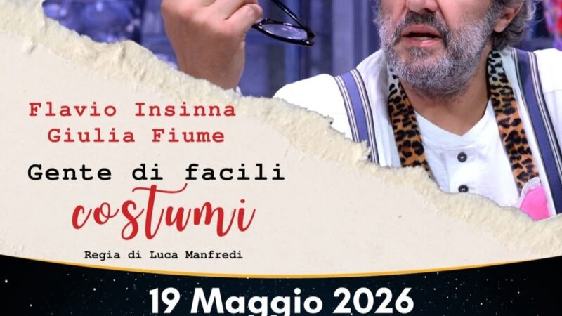 Scopri di più sull'articolo Flavio Insinna e Giulia Fiume in scena a Marsala: un must per i teatri italiani