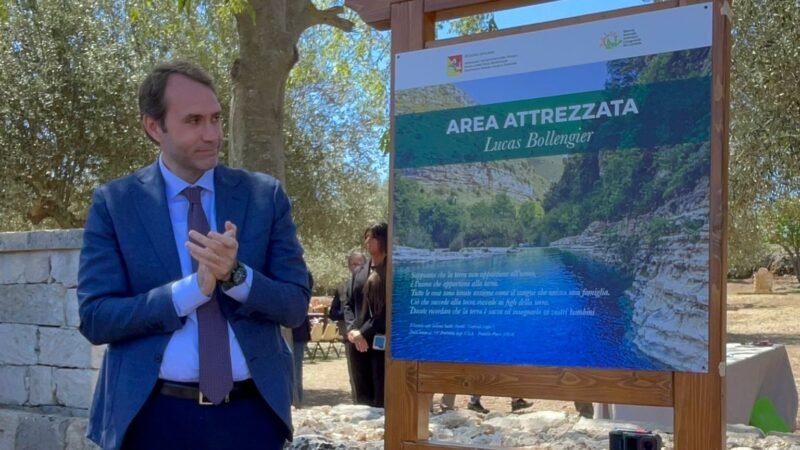 Scopri di più sull'articolo Inaugurata l’area attrezzata “Lucas Bollengier” nella Riserva Cavagrande