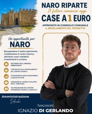 Al momento stai visualizzando Naro dà il via libera al regolamento per le Case a 1 Euro