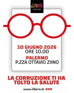 Scopri di più sull'articolo Libera organizza un flash mob contro la corruzione in sanità davanti all’assessorato