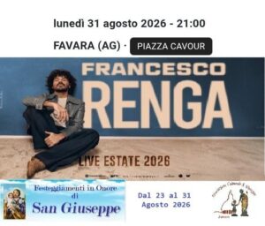 Scopri di più sull'articolo Francesco Renga celebra San Giuseppe con un concerto a Favara