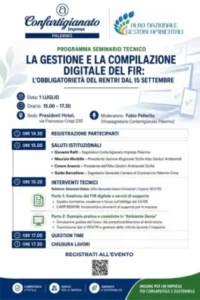 Scopri di più sull'articolo Seminario di Confartigianato Palermo su Rentri e Fir digitale: opportunità per le imprese